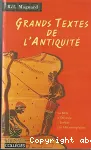 Grands textes de l'antiquité