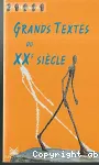 Grands textes du XXème siècle